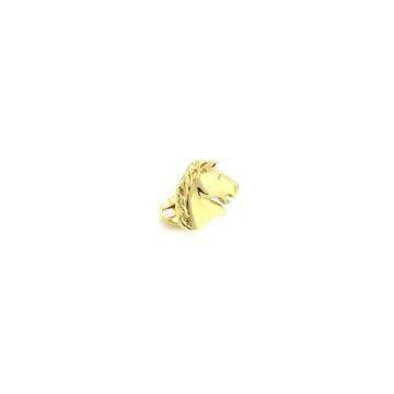 Cheap Gold Pig Head Animal Cufflinks photo-3