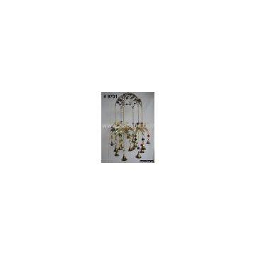Solid Brass Equestrian Motif Wind Chimes