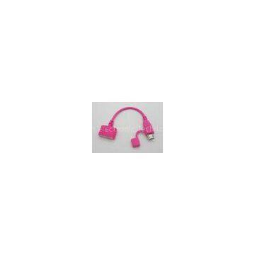 Micro USB Male To Female Cable Adapter Black / White / Pink