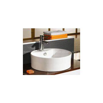 Fashion design pedestal sink storage wash basin