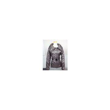 White Mark Women's Fall-Winter Touch Down Belted Bubble Jacket