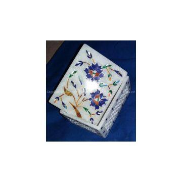 Marble Jewellery Box Carving Stone Handicraft Home Decor and Gifts Box