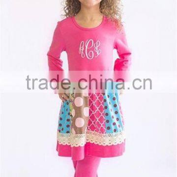 Top Quality Cute Little Gril Beautiful Floral Lace Boutique Dress photo-5