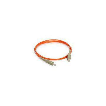 SC UPC Orange Aqua Fiber Optic Patch Cord Test , LAN Patch Cord