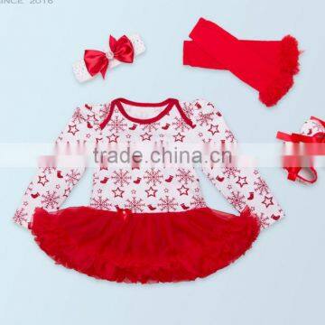 2017 hot sell baby clothing , baby birthday clothes romper suit,romper+knee-pad+headband+one pair of shoes