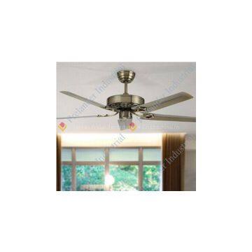 220V Electric Powered antique brass Ceiling Fan
