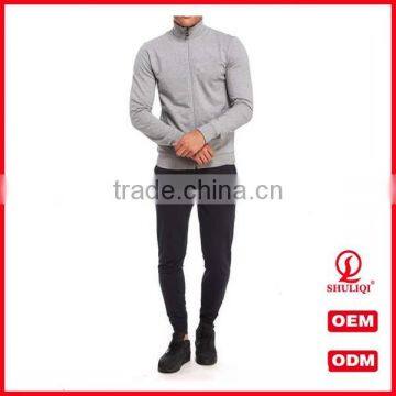 latest design slim fit mens tracksuit /high quality cotton or polyester tracksuit for men wholesale H-2012