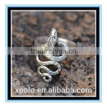 2016 Fashion nepalese style Silver Snake handmade Ring