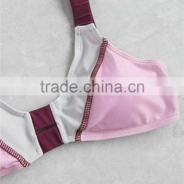 Tank Straps Bathing Suits Splicing Bikini Set Brazilian Swimwear Manufacture Private Label photo-5