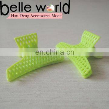 Wholesale Colors Green Small Size Plastic Hair Claw Clip Hairpin Accessories