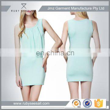 Custom Made Cheap Plain Blue Color Bodycon Dresses 2016