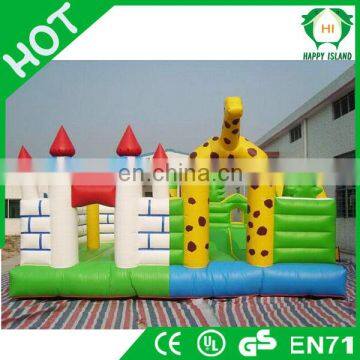 Kids PVC commercial inflatable amusement park with toys for playng