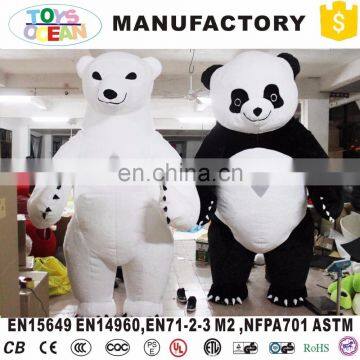 new design fantastic panda fur costume ,adult panda mascot costumes