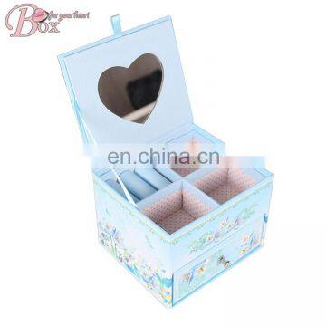 Small Carton Cardboard Jewelry Storage Box with Drawer