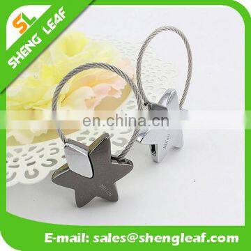 2017 Latest Design Popular Funny Star Metal Keychain