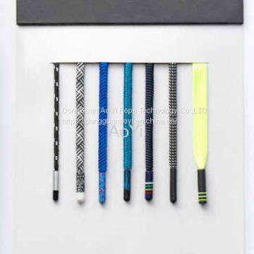 Jacquard Shoelaces with bullet tips