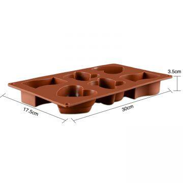 Free Sample Food Grade Silicone Cake Mould Baking Mousse Pudding Mould Tool Lover Shape