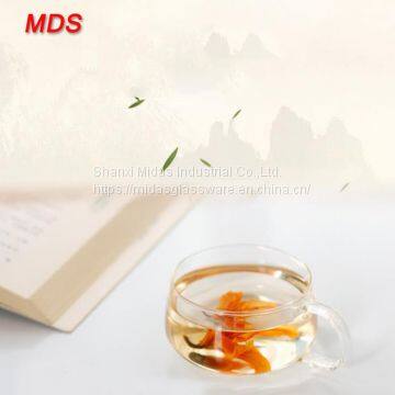 Daily Supplies Small Reusable Single Wall Glass Coffee Cup With Handle photo-2