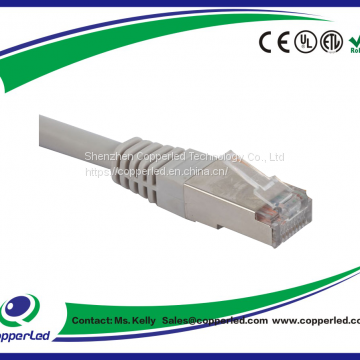 SSTP Cat.6A патч-корд серого цвета
