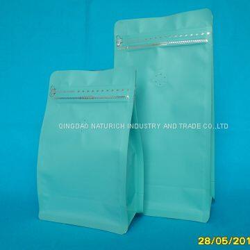 Matt color Laminated Coffee Bag with Valve Matt red/black/blue/karft/white stock Coffee Bags