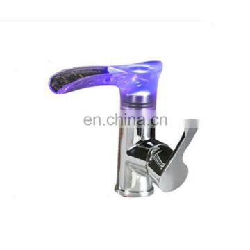 Modern Design LED Bathroom Waterfall Basin Faucet Single Handle Basin Mixer Tap photo-2