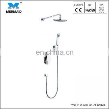 Bathroom in-wall rainfall shower faucet watermark shower mixer set