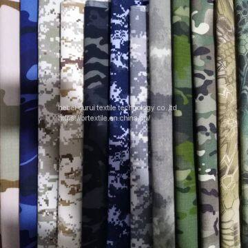 P80/C20 Polyester/Cotton blended fabric printed with combat camouflage for military uniform