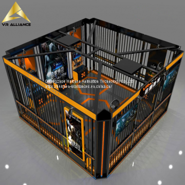 Immersive Virtual Reality War Battle Motion Simulator Equipment 9D VR Multiplayer Shooting Game Machine