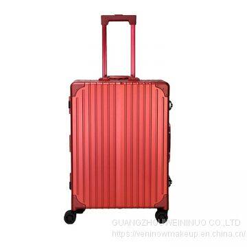Cosmetic trolley case with lights mirror aluminum trolley make up case with lights Cosmetic Case Leg Mirror Train Table