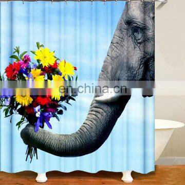 I@home Mildew Resistant African Art Shower Curtain Elephant 180cm x 180cm Polyester Waterproof photo-6