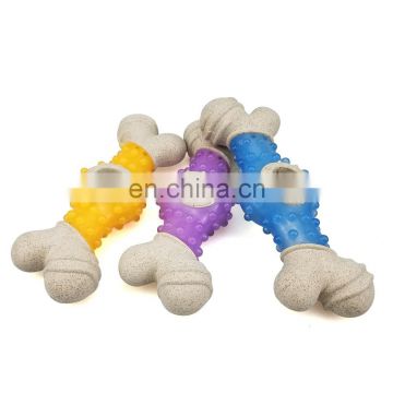 2020 new arrival environmental sustainable material chewing dental care dog toy bone