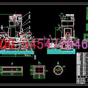 Чертежи вертикальной мельницы HRM1500. Полные чертежи механической обработки