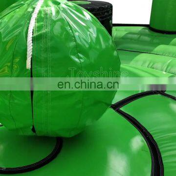 Green Inflatable Wipeout Wrecking Balls Commercial Party Events Actitivy Sports Game For Sale photo-6
