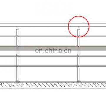 High Quality Stainless Steel 304 Handrail Support Round Square Tube Bracket photo-6
