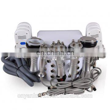 Wavelength 635-650nm 6 in 1 RF Vacuum Lipo Laser Ultrasonic Cavitation Body Slimming Machine