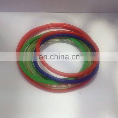 Green Orange Transparent PU Round Belt Polyurethane Drive Belt Smooth and Rough Surface photo-4