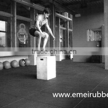 Resilient Recycled Rubber Tiles Used for Gym photo-3