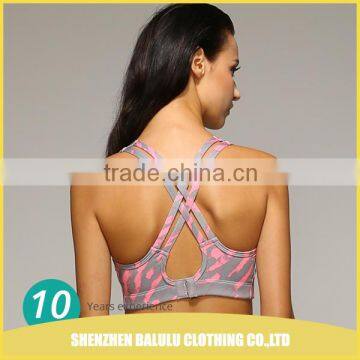 Competitive Price China Manufacturer Nylon and Spandex Sex Yoga Bra photo-6
