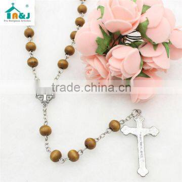 Trade Assurance Supplier Wooden Beads Jesus Rosary Custom Lovely