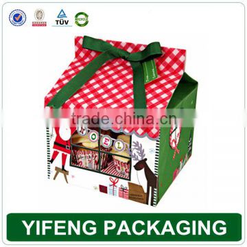 Window Clear Plastic Decorative Christmas Box For Gift Packaging