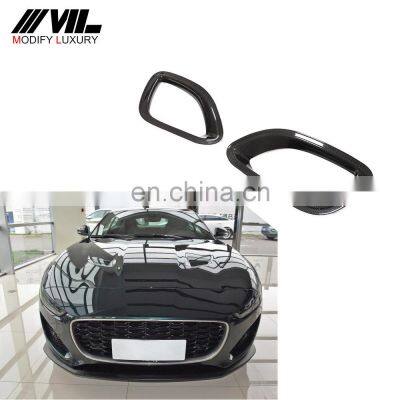 Modify Luxury Carbon Fiber Front Bumper Air Intake Vent for Jaguar F-Type 2-Door 2021-2022