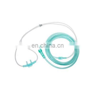 Medical Grade PVC Adult Nasal Breathing Airway Tubes Oxygen Cannula for Patient photo-2