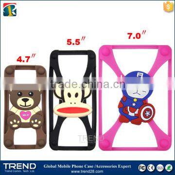 Big Size 3d Cartoon Silicone Bumper Case for Ipad Air, Universal Silicone Phone Case photo-6