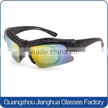 Wrap around motorcycle riding prescription sport eyewear