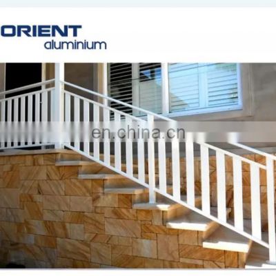 Custom cheap price aluminum building railings balustrade for balcony stairs casting stair profile cast railing aluminum handrail