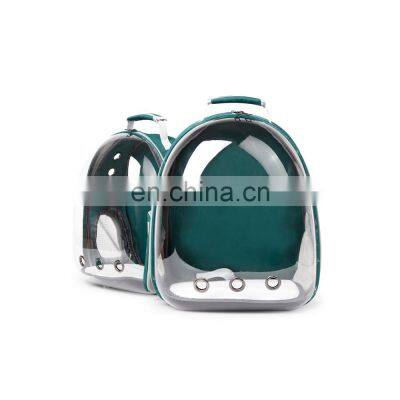 Wholesale custom travel cheap breathable comfortable transparent capsule backpack space pet bag