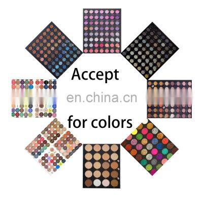 Custom Logo Make Your Own Brand Makeup Leopard Cardboard Box Magnet Empty 6 Color Hole Eyeshadow Palette Packaging