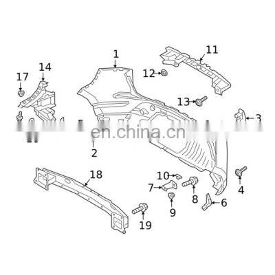 OEM LR137462 Rear Bumper Reinforcement Impact Rebar Support for Land Rover Range Rover Evoque 2019-2021 photo-4