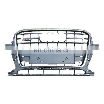 Auto parts RSQ5 style matt gray silver grille car accessories for Audi Q5 front bumper grill 2012-2018