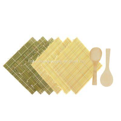 Eco-friendly reusable Green 27*27cm Sushi Chef Bamboo Rolling Mat
